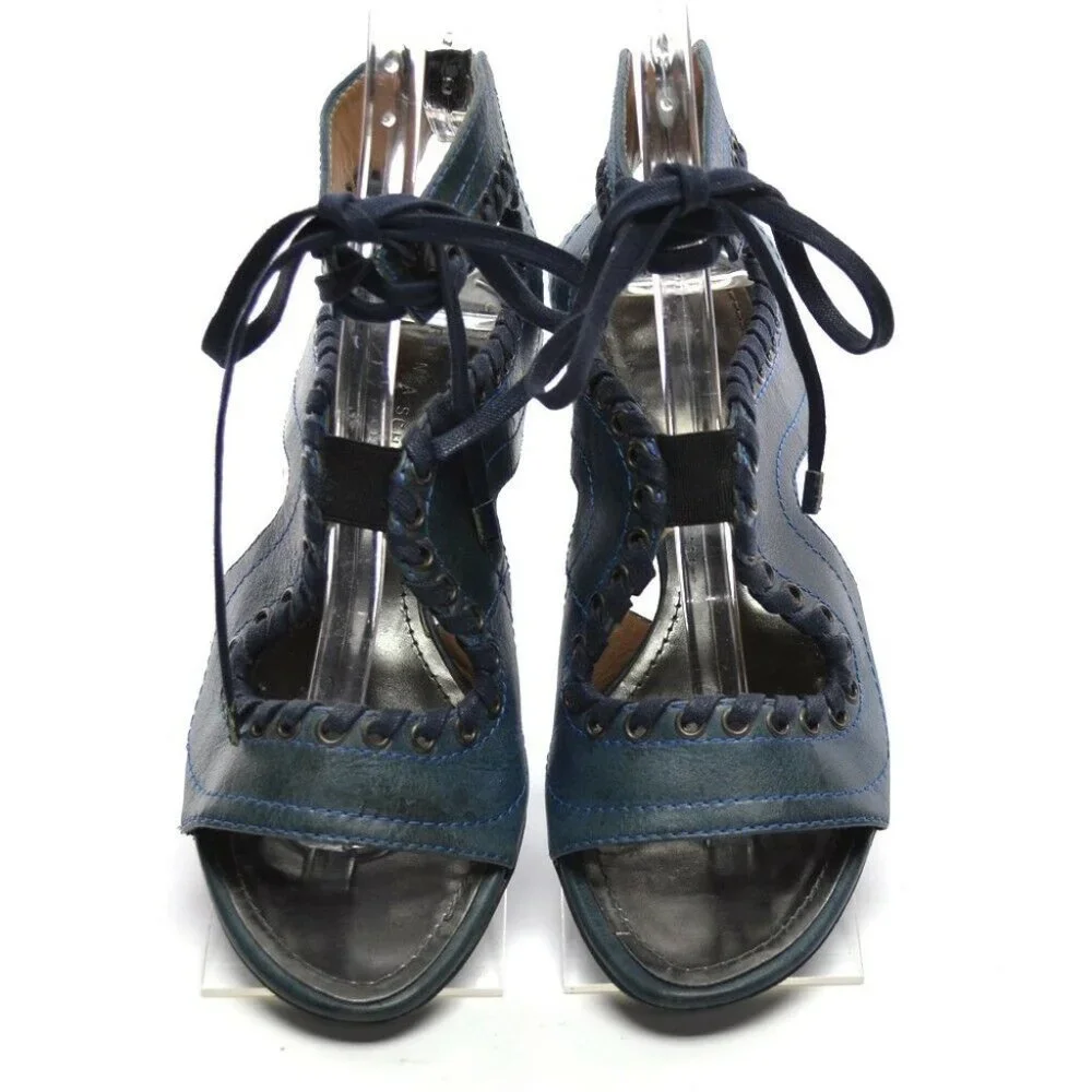 Proenza Schouler Low Wedge Lace Trim Sandals 36